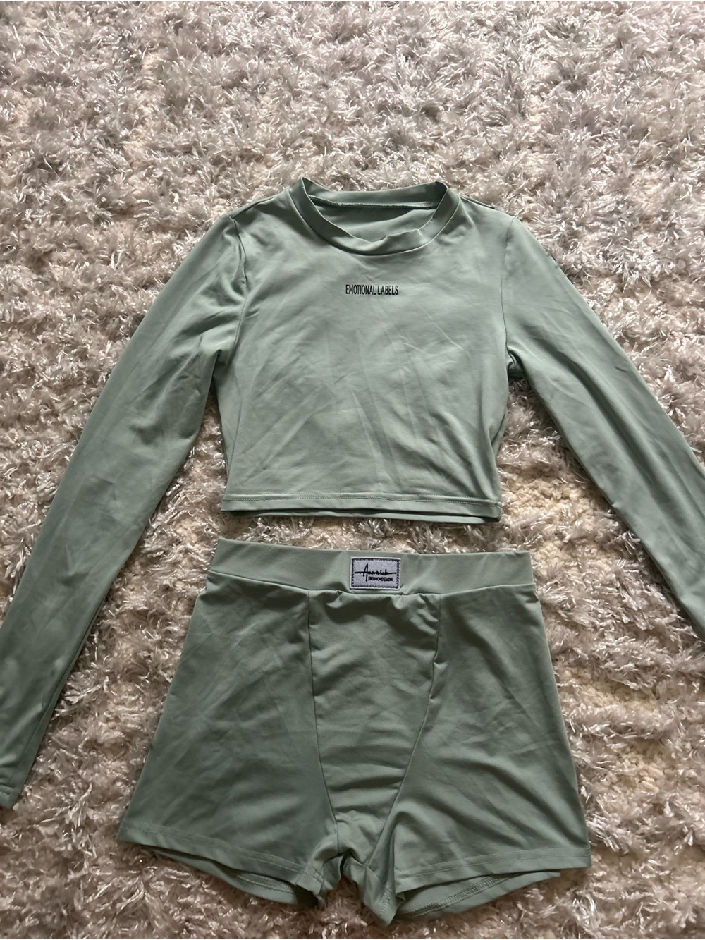 Sage Green Two-Piece Lounge Set